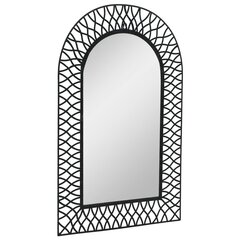 Sieninis veidrodis, 50x80cm, juodas цена и информация | Зеркала | pigu.lt