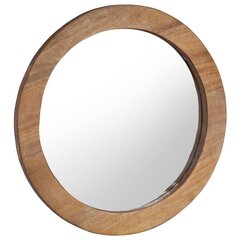 Sieninis veidrodis, 60cm, rudas цена и информация | Зеркала | pigu.lt