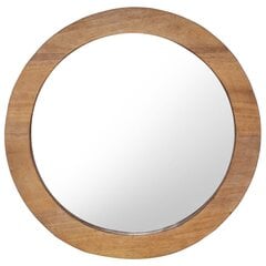 Sieninis veidrodis, 60cm, rudas цена и информация | Зеркала | pigu.lt
