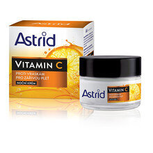 Naktinis veido kremas Astrid Vitamin C 50 ml kaina ir informacija | Veido kremai | pigu.lt