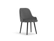 Kėdė Interieurs86 Hugo 85, tamsiai pilka kaina ir informacija | Virtuvės ir valgomojo kėdės | pigu.lt
