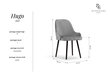 Kėdė Interieurs86 Hugo 85, žalia цена и информация | Virtuvės ir valgomojo kėdės | pigu.lt