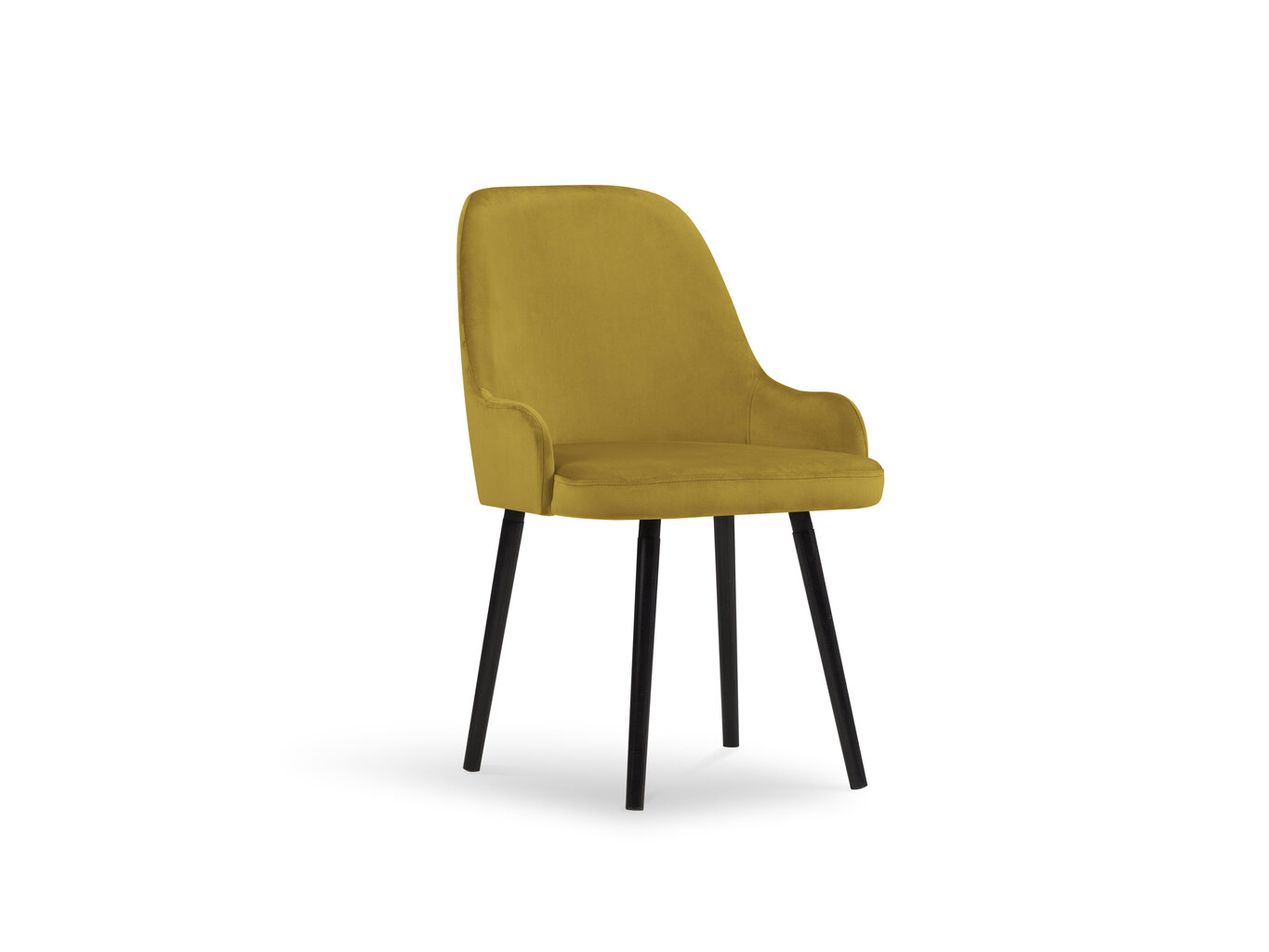 Kėdė Interieurs86 Hugo 85, geltona kaina ir informacija | Virtuvės ir valgomojo kėdės | pigu.lt