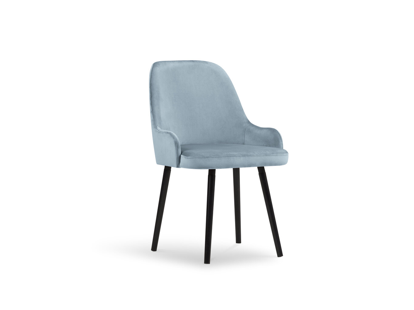 Kėdė Interieurs86 Hugo 85, šviesiai mėlyna цена и информация | Virtuvės ir valgomojo kėdės | pigu.lt