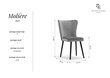 Kėdė Interieurs86 Moliere 88, tamsiai žalia kaina ir informacija | Virtuvės ir valgomojo kėdės | pigu.lt