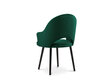 Kėdė Interieurs86 Proust 89, tamsiai žalia kaina ir informacija | Virtuvės ir valgomojo kėdės | pigu.lt