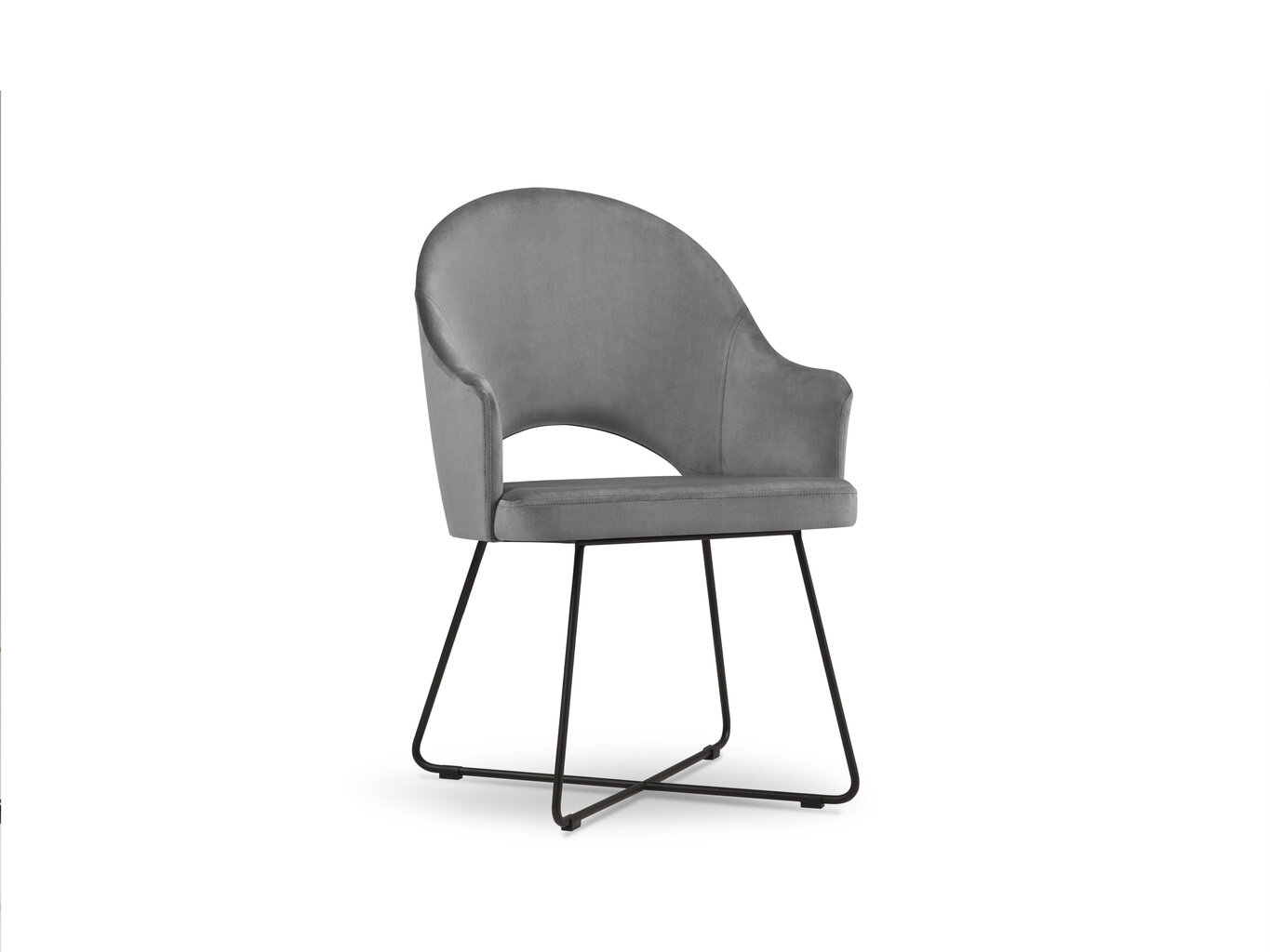 Kėdė Interieurs86 Proust 86, pilka kaina ir informacija | Virtuvės ir valgomojo kėdės | pigu.lt