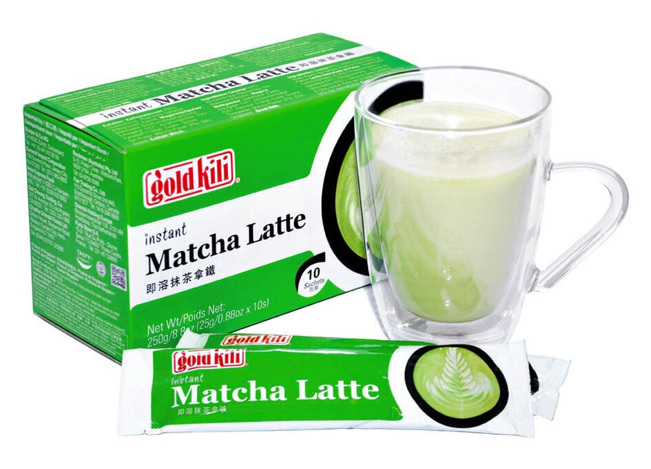 MATCHA LATTE paruoštas žaliosios arbatos pieno gėrimas, 10x25g kaina |  pigu.lt