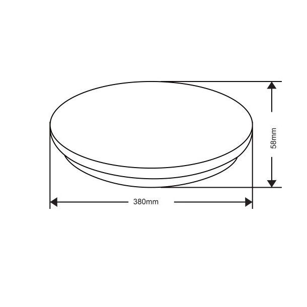 LED šviestuvas G.LUX GR-LED-CIRCLE-36W kaina ir informacija | Lubiniai šviestuvai | pigu.lt