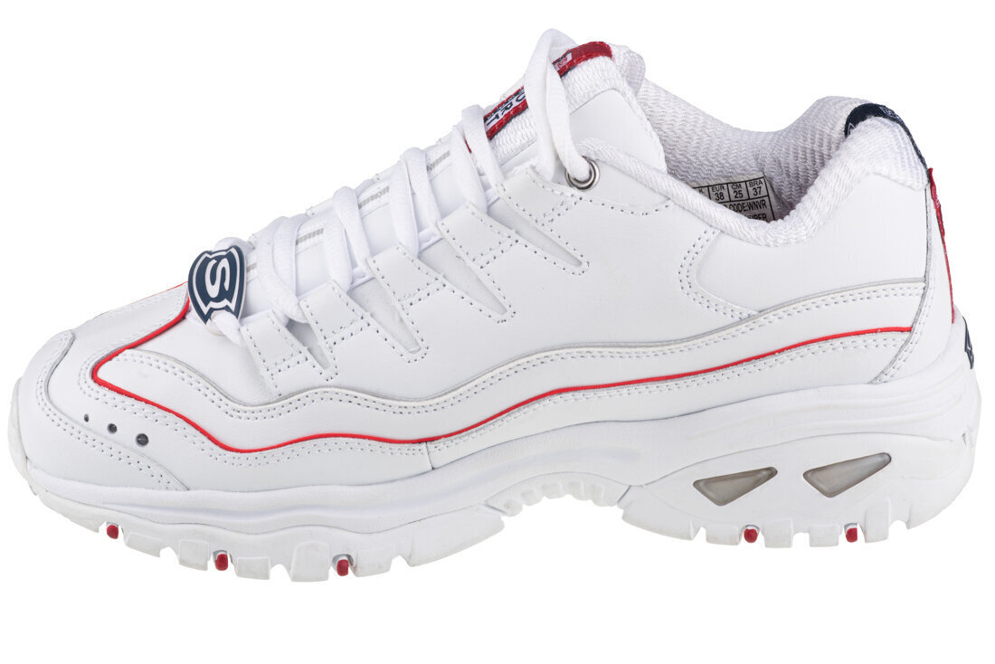 Sportiniai batai moterims Skechers Energy-Genuine Look 13407, balti kaina ir informacija | Sportiniai bateliai, kedai moterims | pigu.lt