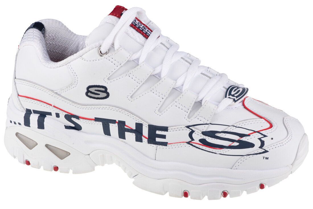 Sportiniai batai moterims Skechers Energy-Genuine Look 13407, balti цена и информация | Sportiniai bateliai, kedai moterims | pigu.lt