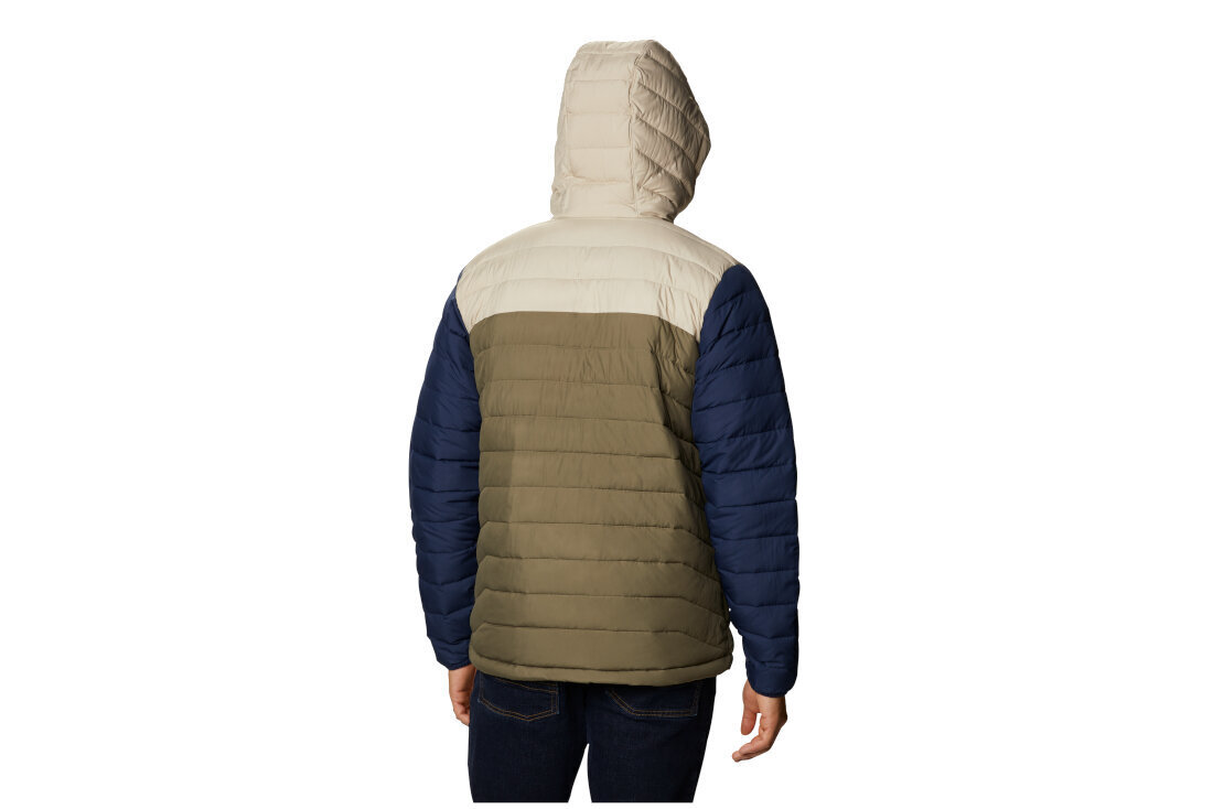 Striukė vyrams Columbia Powder Lite Hooded Jacket 1693931397, žalia цена и информация | Vyriškos striukės | pigu.lt