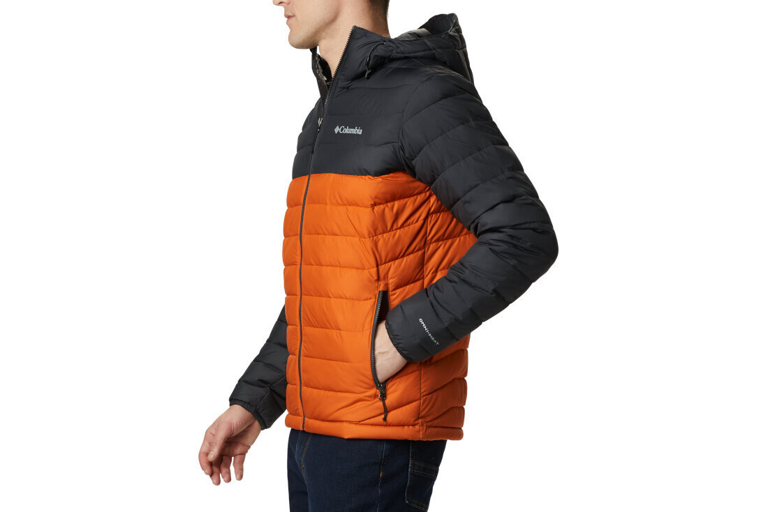 Striukė vyrams Columbia Powder Lite Hooded Jacket 1693931820, oranžinė kaina ir informacija | Vyriškos striukės | pigu.lt