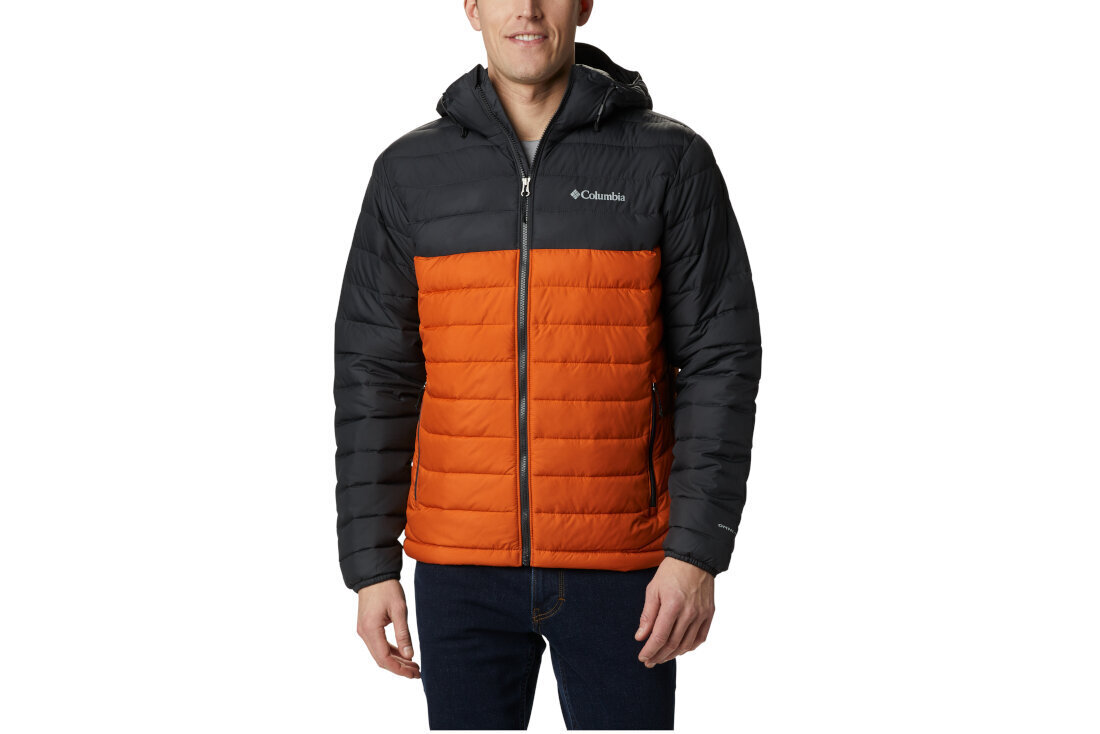 Striukė vyrams Columbia Powder Lite Hooded Jacket 1693931820, oranžinė kaina ir informacija | Vyriškos striukės | pigu.lt