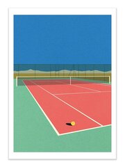 Плакат  Tennis court in the desert 30 x 40 cm цена и информация | Репродукции, картины | pigu.lt