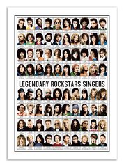 Plakatas Legendary Rockstars Singers 50 x 70 cm kaina ir informacija | Reprodukcijos, paveikslai | pigu.lt