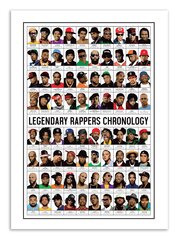 Plakatas Legendary Rappers Chronology 70 x 100 cm kaina ir informacija | Reprodukcijos, paveikslai | pigu.lt
