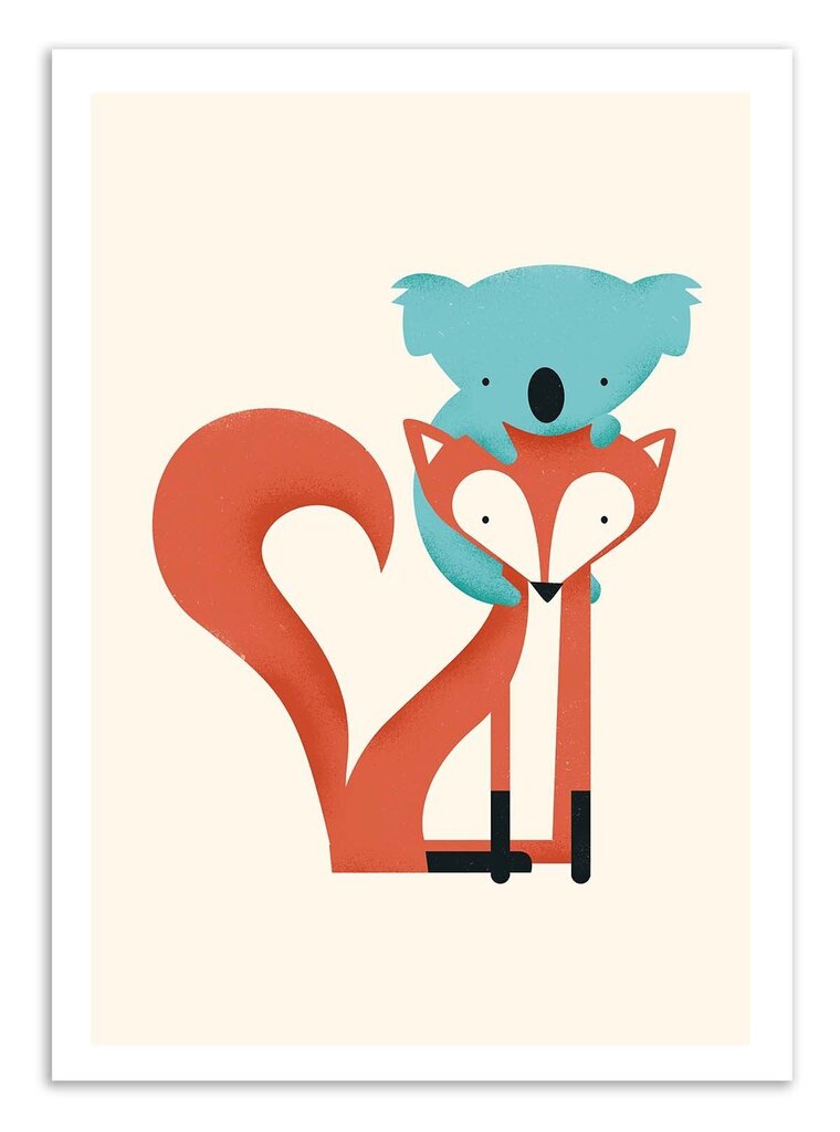 Plakatas Fox and Koala цена и информация | Reprodukcijos, paveikslai | pigu.lt