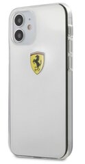 Силиконовый чехол Ferrari ESTRHCP12STR Protect для Apple iPhone 12 Mini, прозрачный цена и информация | Чехлы для телефонов | pigu.lt