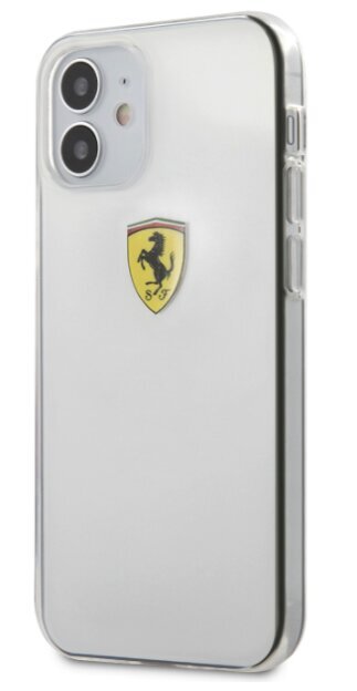 Dėklas Ferrari skirtas iPhone 12 Mini, skaidri kaina ir informacija | Telefono dėklai | pigu.lt