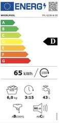 Whirlpool FFL6238WEE цена и информация | Стиральные машины | pigu.lt