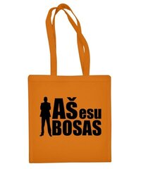 Krepšys Aš esu bosas, oranžinis kaina ir informacija | Pirkinių krepšiai | pigu.lt