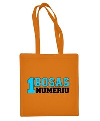 Medvilninis pirkinių krepšys Pirmu numeriu bosas, oranžinis kaina ir informacija | Pirkinių krepšiai | pigu.lt