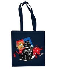 Medvilninis pirkinių krepšys Šiauliai, tamsiai mėlynas цена и информация | Сумки для покупок | pigu.lt