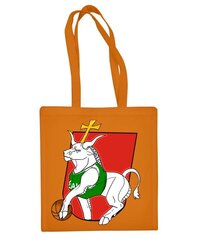 Medvilninis krepšys Kaunas, oranžinis kaina ir informacija | Pirkinių krepšiai | pigu.lt
