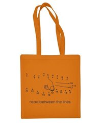 Medvilninis pirkinių krepšys Sujunk taškus, oranžinis kaina ir informacija | Pirkinių krepšiai | pigu.lt