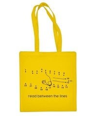 Medvilninis pirkinių krepšys Sujunk taškus, geltonas kaina ir informacija | Pirkinių krepšiai | pigu.lt