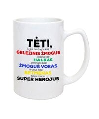 Puodelis Mano super herojus kaina ir informacija | Originalūs puodeliai | pigu.lt