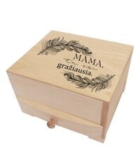 Papuošalų dėžutė Mama gražiausia kaina ir informacija | Kitos originalios dovanos | pigu.lt
