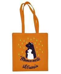 Medvilninis pirkinių krepšys Mamos meilė, oranžinis kaina ir informacija | Pirkinių krepšiai | pigu.lt