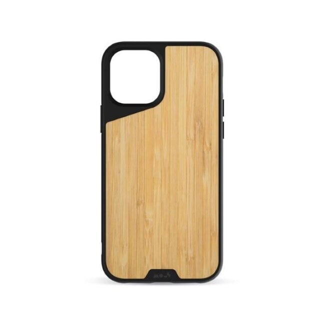 Mous Air-Shock Extreeme Protection Back Cover Case for iPhone 12 / 12 Pro with real Bamboo element kaina ir informacija | Telefono dėklai | pigu.lt