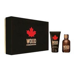 Rinkinys Dsquared2 Wood vyrams: tualetinis vanduo EDT, 30 ml + dušo želė, 50 ml kaina ir informacija | Kvepalai vyrams | pigu.lt