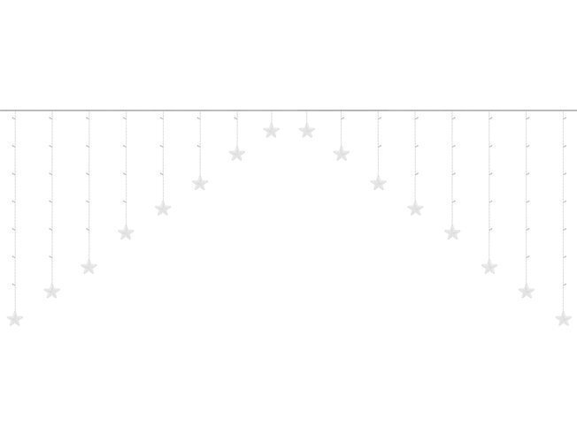 Girliandų užuolaida Žvaigždės, 136 LED kaina ir informacija | Girliandos | pigu.lt