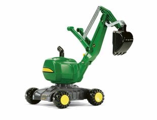 Paspiriamas ekskavatorius Rolly Toys RollyDigger John Deere, žalias kaina ir informacija | Žaislai berniukams | pigu.lt