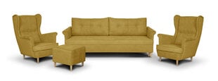 Комплект мягкой мебели Bellezza Elite II, желтый цена и информация | Комплекты мягкой мебели | pigu.lt