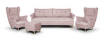 Minkštų baldų komplektas Bellezza Elite II, rožinis