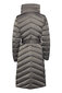 Pūkinė striukė moterims Geox Chloo Long Coat, pilka цена и информация | Striukės moterims | pigu.lt