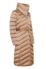Pūkinė striukė moterims Geox Chloo Long Coat, ruda kaina ir informacija | Striukės moterims | pigu.lt