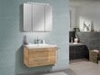 Apatinė vonios spintelė Fackelmann Milano 2S, šviesiai ruda kaina ir informacija | Vonios spintelės | pigu.lt