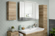 Viršutinė vonios spintelė Fackelmann Milano1D, ruda kaina ir informacija | Vonios spintelės | pigu.lt