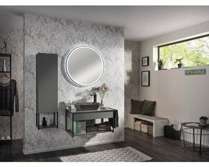 Нижний шкафчик для ванной комнаты Fackelmann New York 1S, серый цена и информация | Шкафчики для ванной | pigu.lt