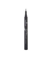 Водонепроницаемая подводка для глаз Essence Tiny Tip 1,1 мл, 01 Deep Black цена и информация | Essence Духи, косметика | pigu.lt