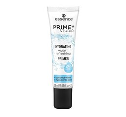 Makiažo bazė Essence Prime+ Studio Hydrating + skin refreshing 30 ml kaina ir informacija | Makiažo pagrindai, pudros | pigu.lt
