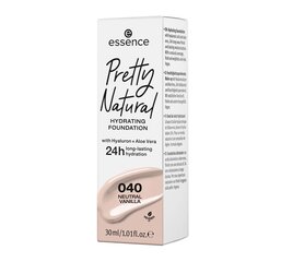 Увлажняющая тональная основа Essence Pretty Natural, 30 мл, 040 Neutral Vanilla цена и информация | Пудры, базы под макияж | pigu.lt