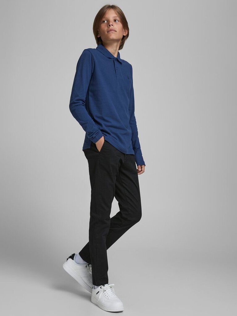 Kelnės berniukams Jack & Jones Junior 12160029, juodos, 176 cm kaina |  pigu.lt