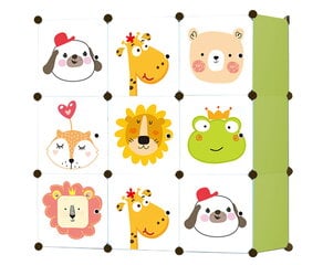 Модульный детский шкаф 14978, разноцветный цена и информация | Детские шкафы | pigu.lt